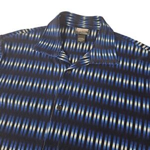 VTG Epidemic Mens Short Sleeve USA MADE Print Button polo Shirt Medium